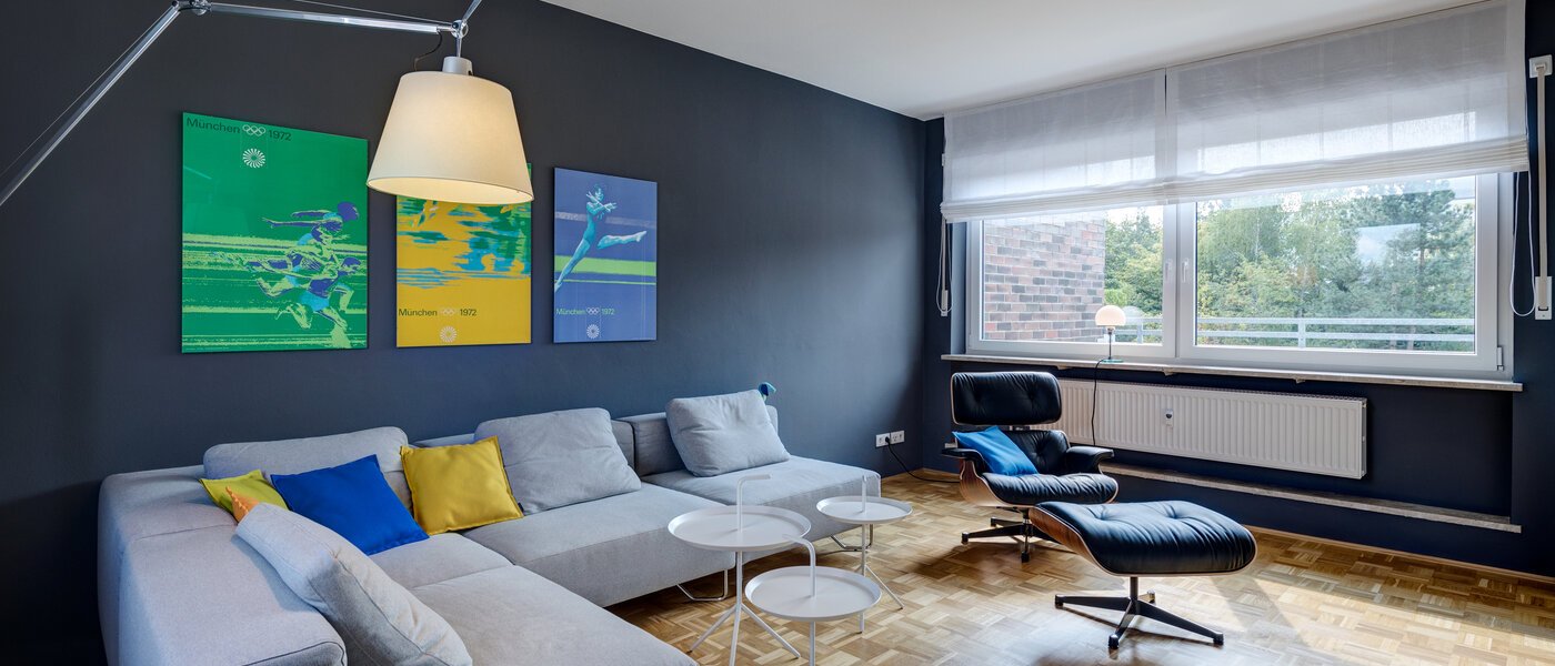 roof terrace apartment München Fasangarten 01 living area 11218