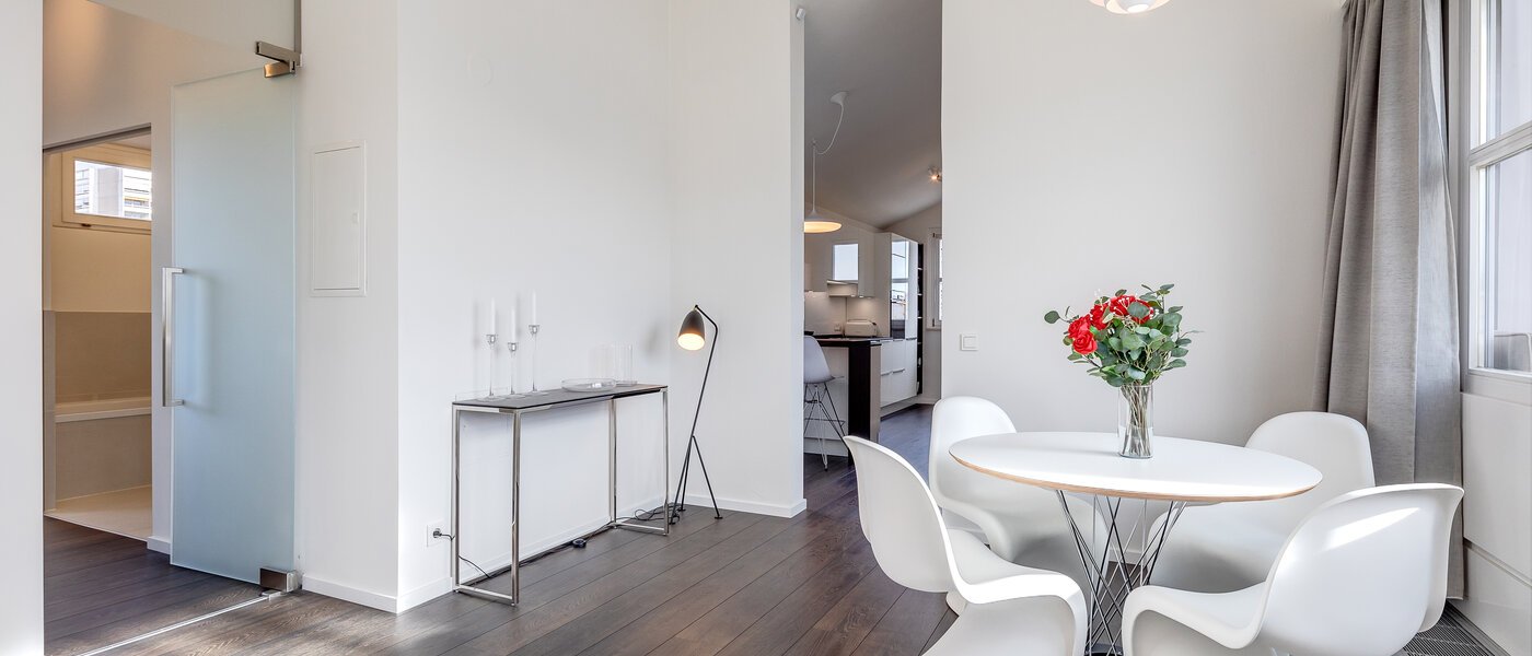 roof terrace apartment München Arabellapark 04 living area 11226