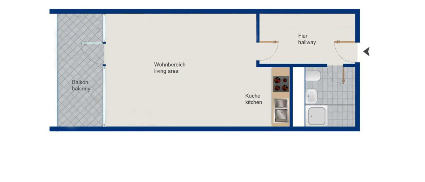 apartment München Olympiazentrum 01 floor plan 11229