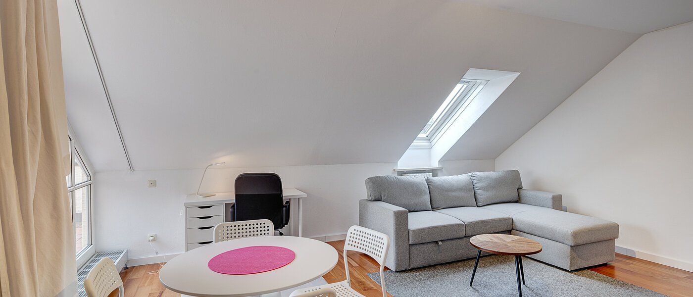 roof terrace apartment München Schwabing-Nord (zw. Leopoldstraße & Englischen Garten) 01 living area 11235