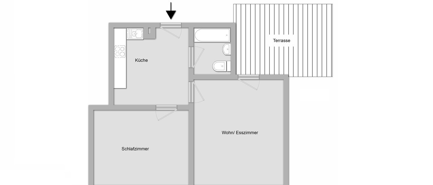 roof terrace apartment München Schwabing-Nord (zw. Leopoldstraße & Englischen Garten) 01 floor plan 11235