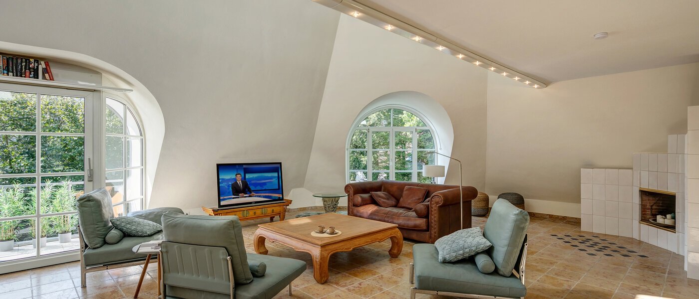 roof terrace apartment München Menterschwaige 02 living area 11267