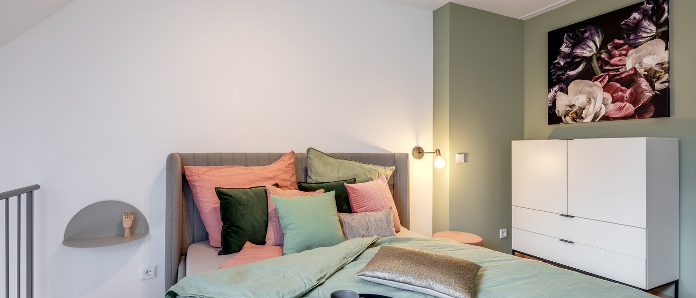 maisonette-gallery apartment München Maxvorstadt 01 sleeping area 11294