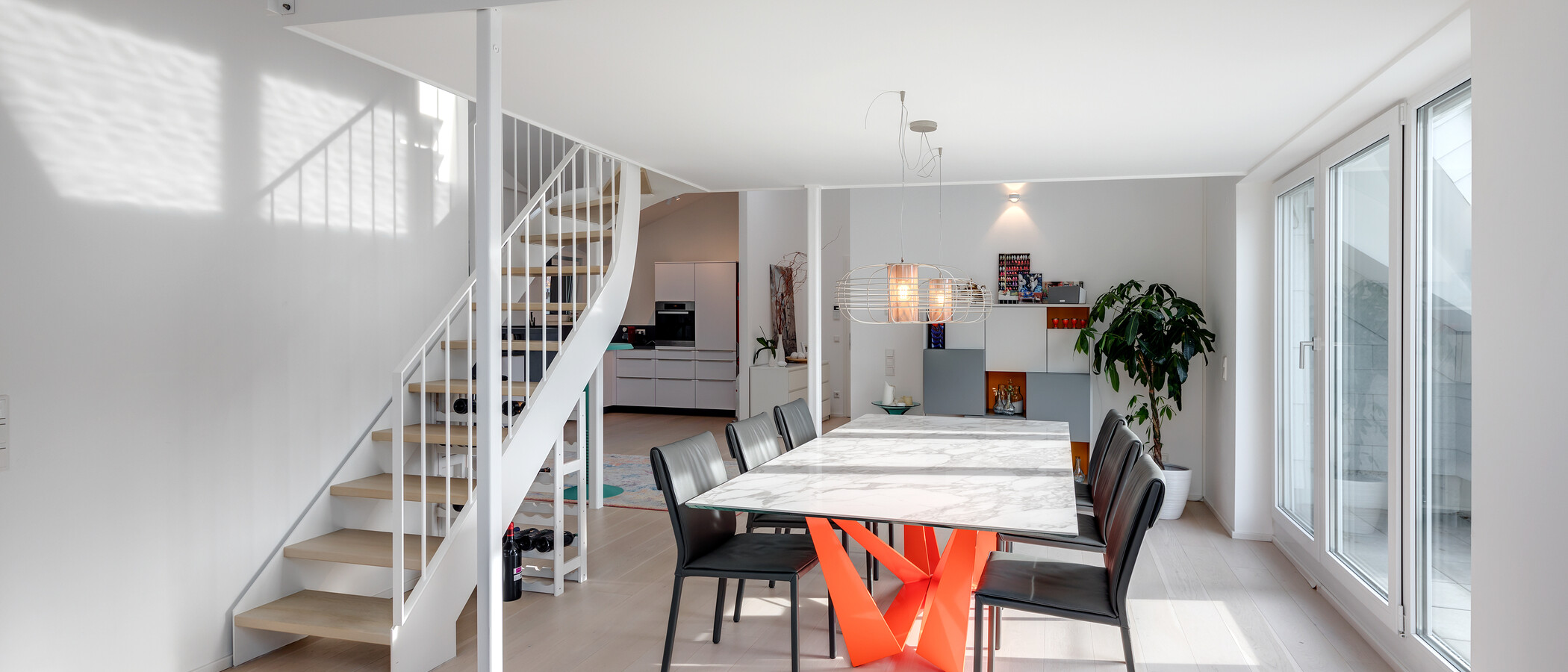 roof terrace apartment München Schwabing-West (rund um den Bonner Platz) 01 dining area 11304