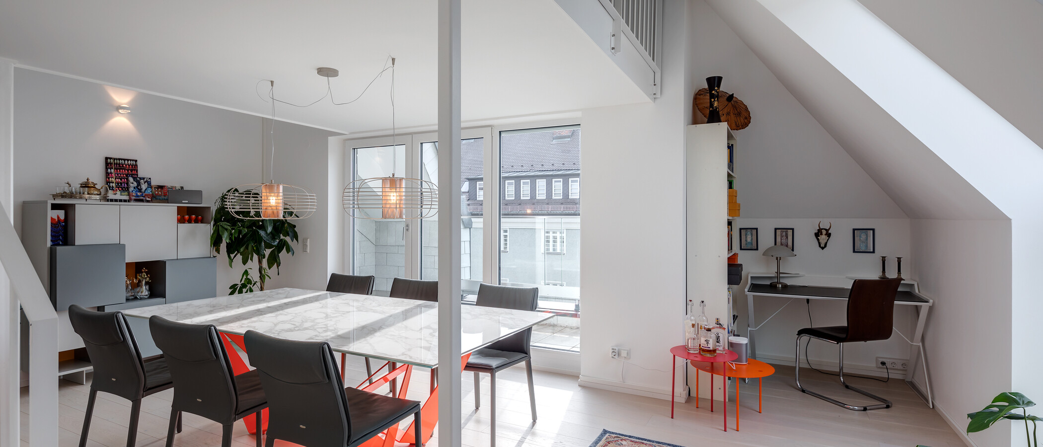 roof terrace apartment München Schwabing-West (rund um den Bonner Platz) 02 dining area 11304