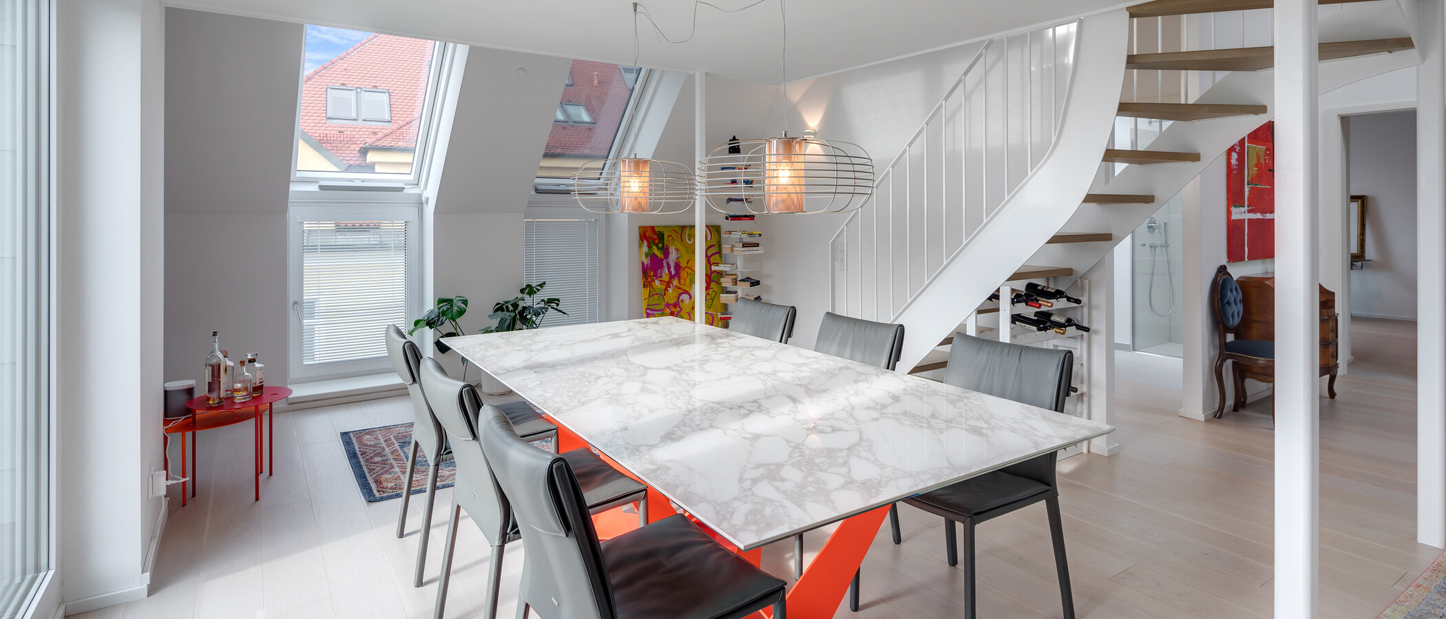 roof terrace apartment München Schwabing-West (rund um den Bonner Platz) 04 dining area 11304