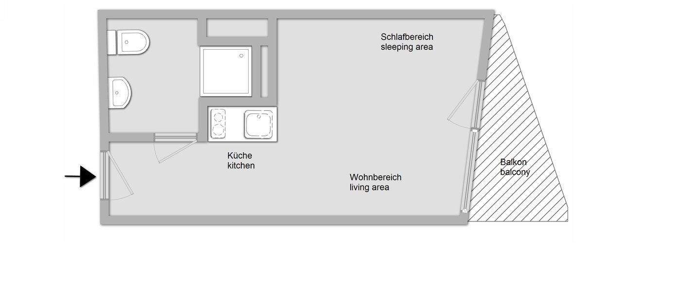 studio München Messestadt Riem 01 floor plan 11387