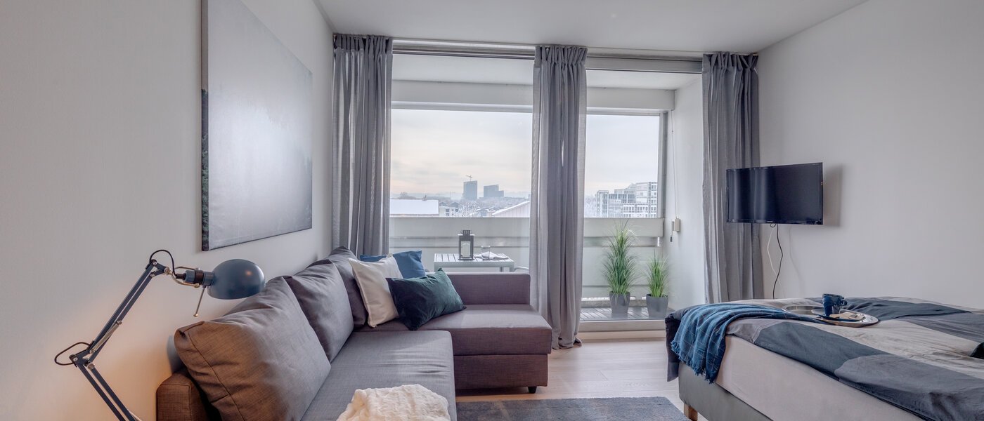 apartment München Arabellapark 01 living area 11422