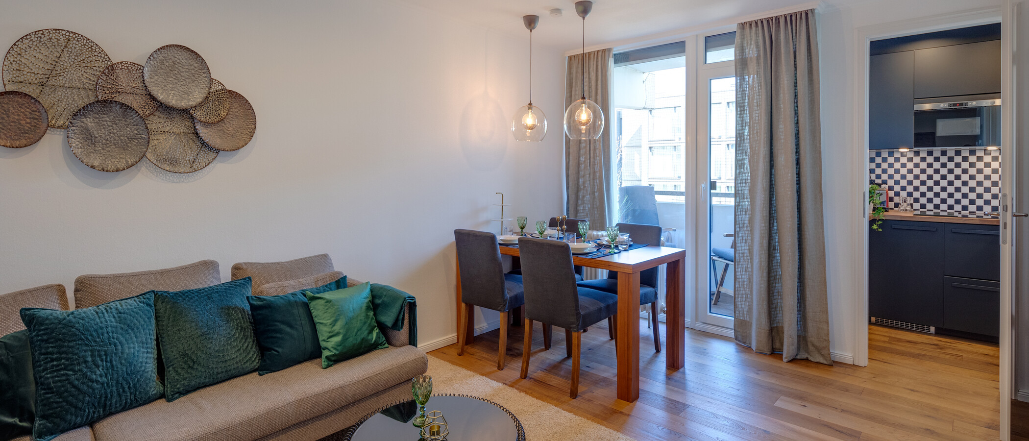 apartment Garching 02 living area 11512