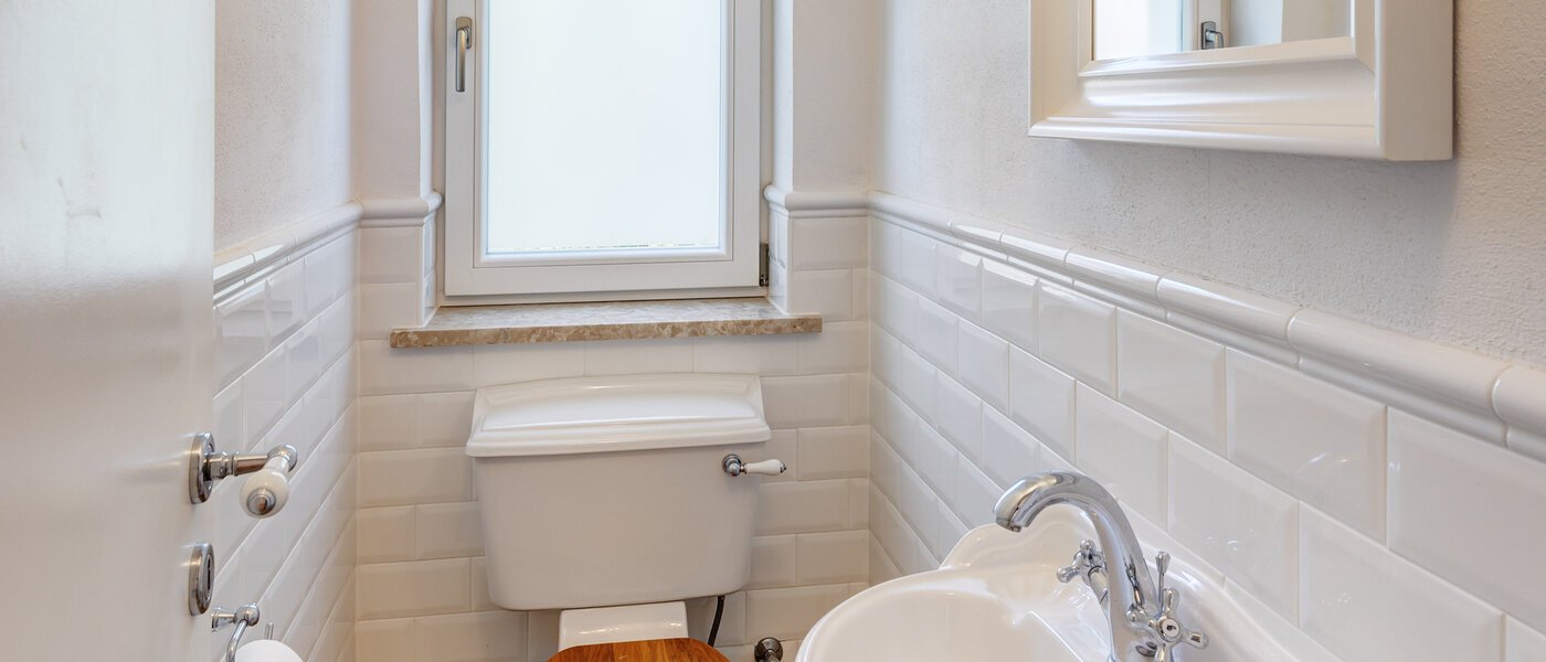 apartment with garden 	 Feldafing 01 guest toilet 11698