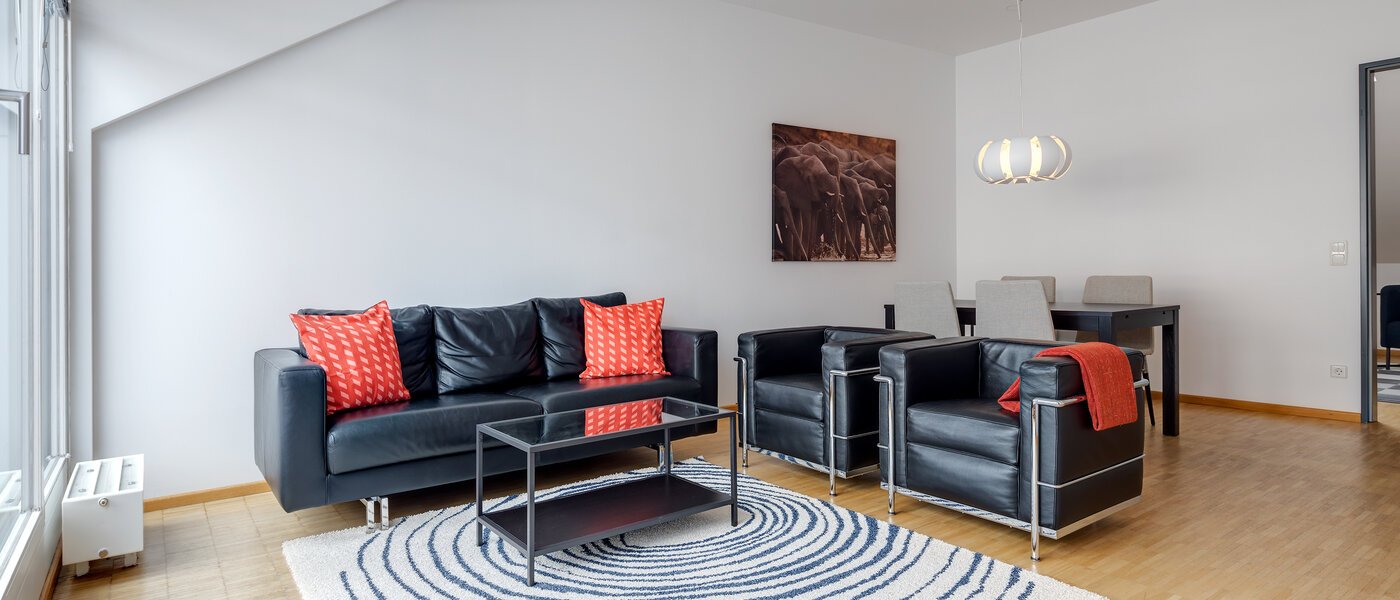 roof terrace apartment München Maxvorstadt - Museumsviertel 03 living room 1170