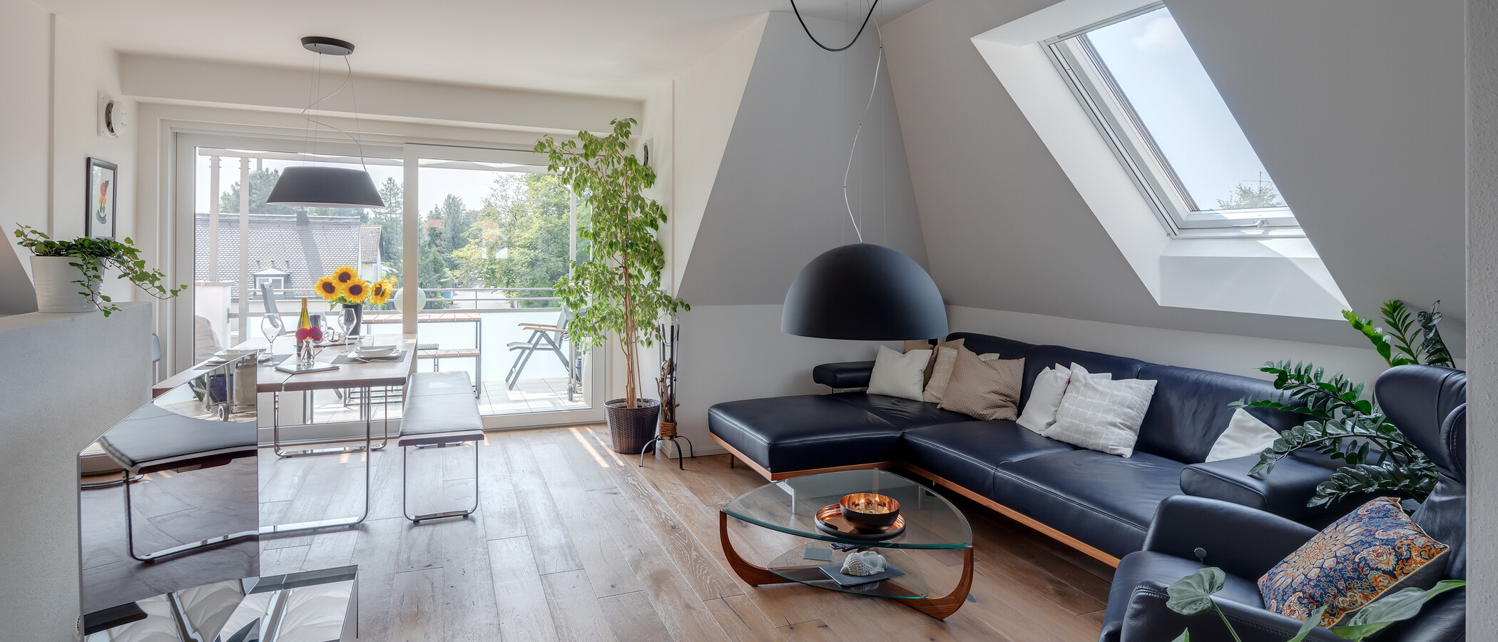 attic apartment München Großhadern 01 living area 11784