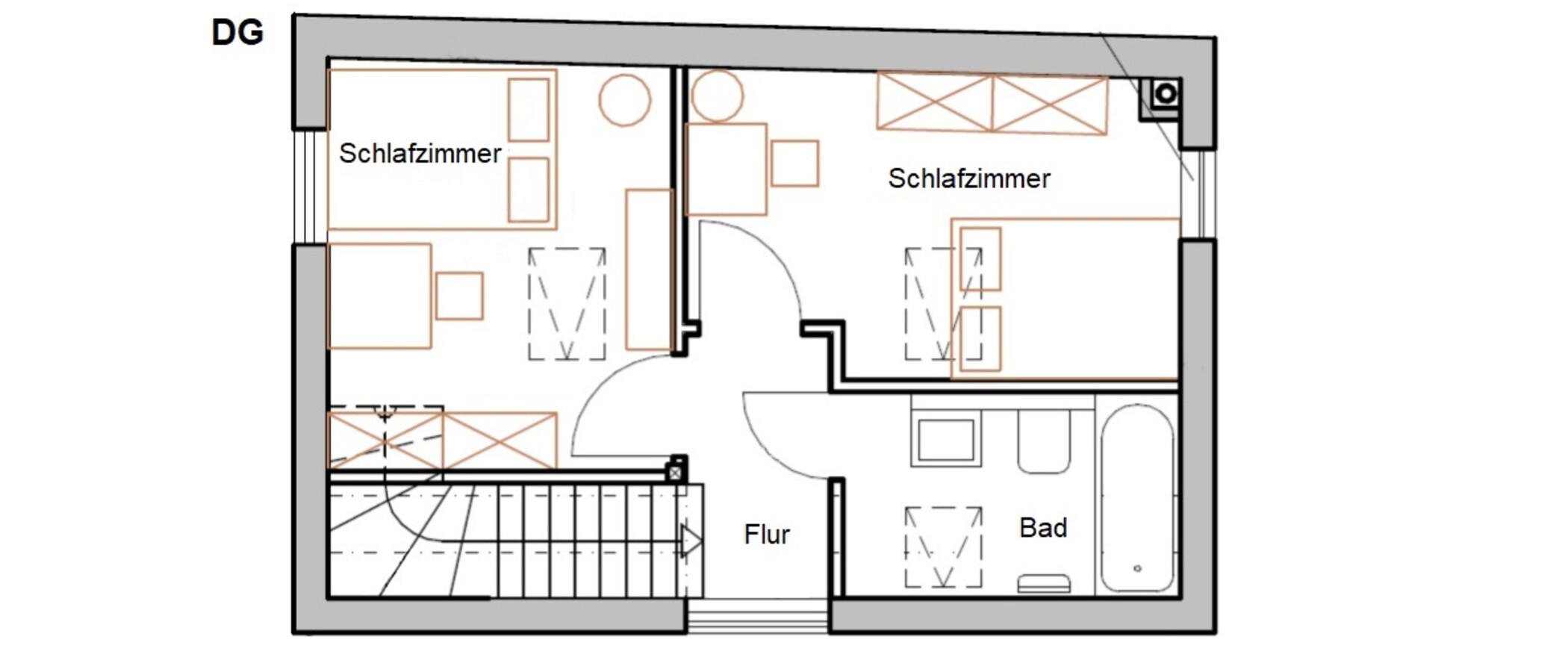 maisonette München Westend 02 floor plan 11814