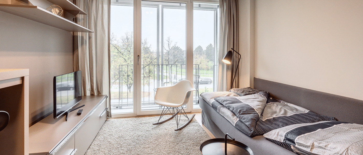 studio München Schwabing-West (rund um den Hohenzollernplatz) 02 sleeping area 11899