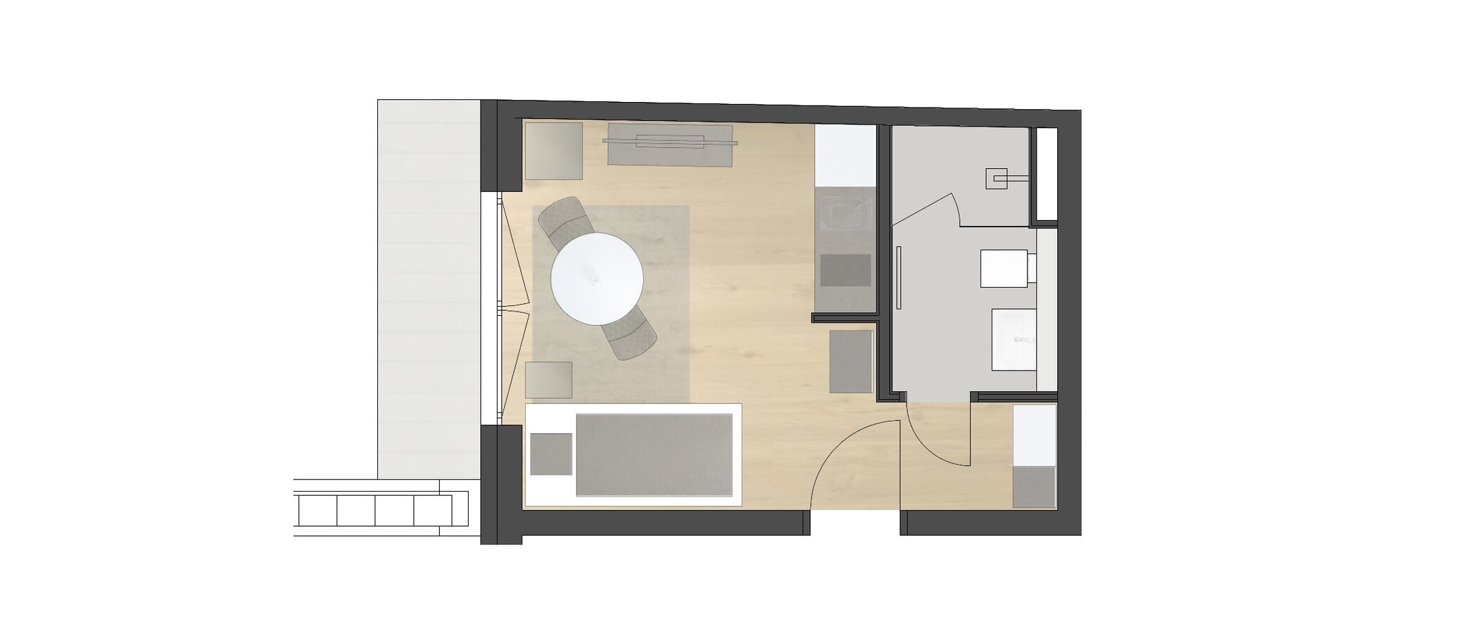 studio München Milbertshofen 01 floor plan 11961