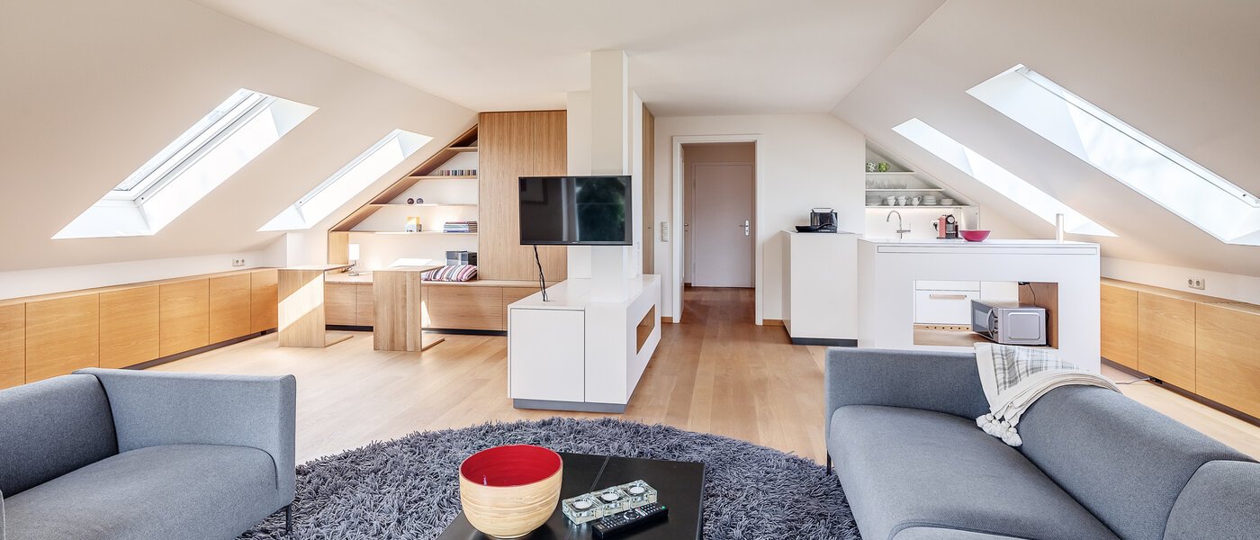 attic apartment München Großhadern 02 living area 12176