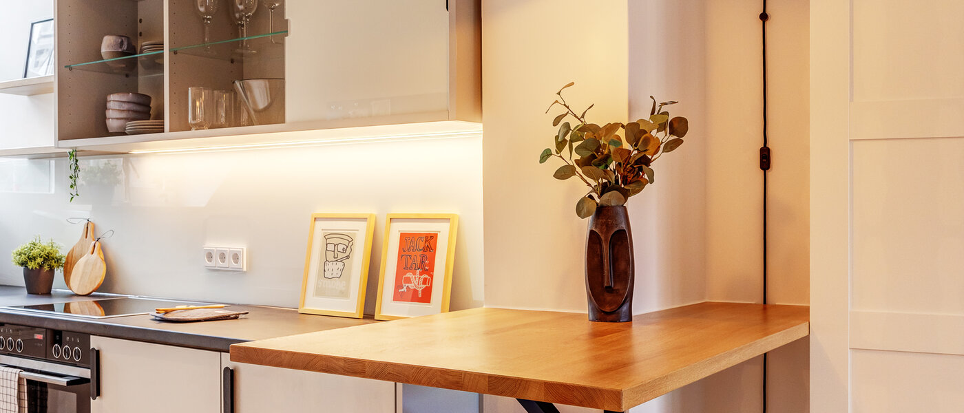 attic apartment München Lehel 01 kitchen 12257