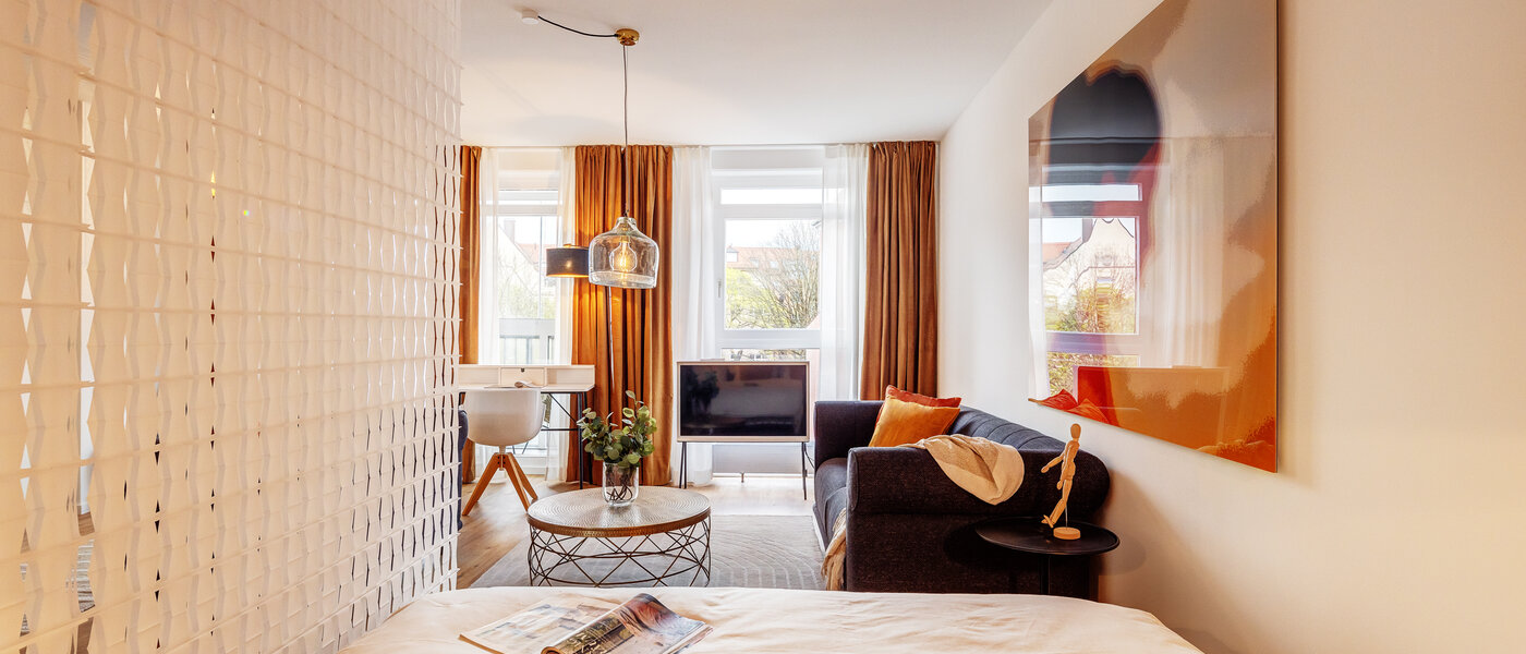 attic apartment München Lehel 02 sleeping area 12257