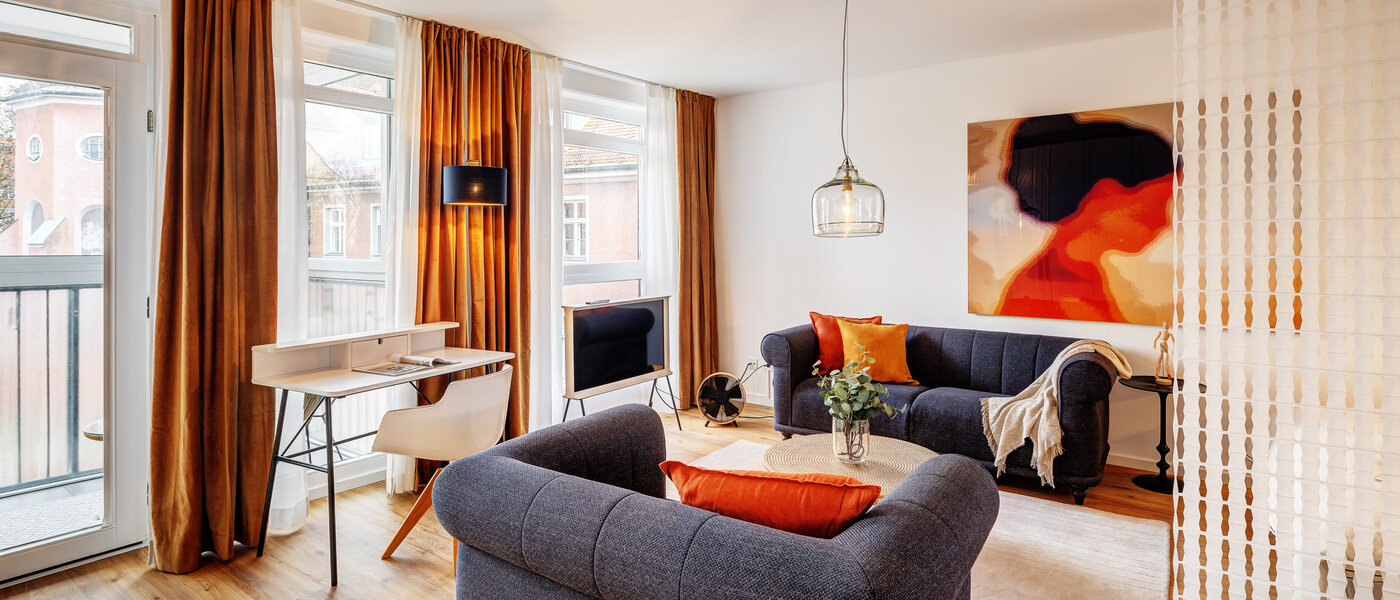 attic apartment München Lehel 01 living area 12257