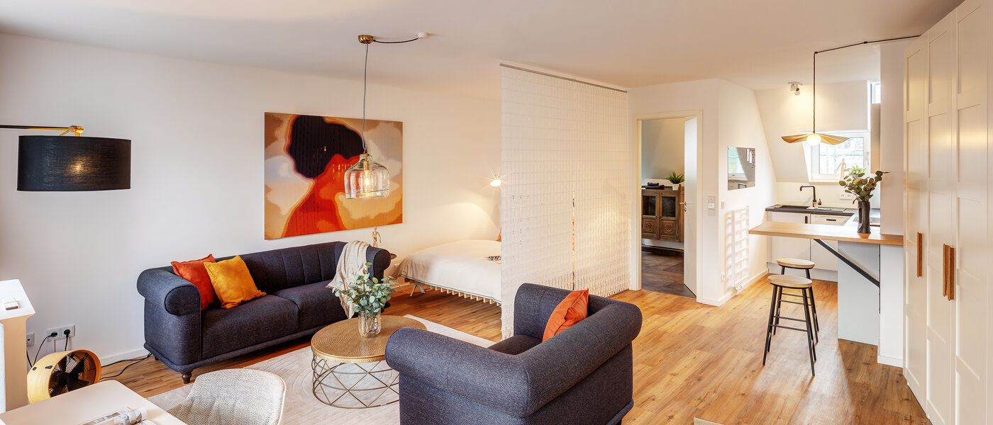 attic apartment München Lehel 02 living area 12257