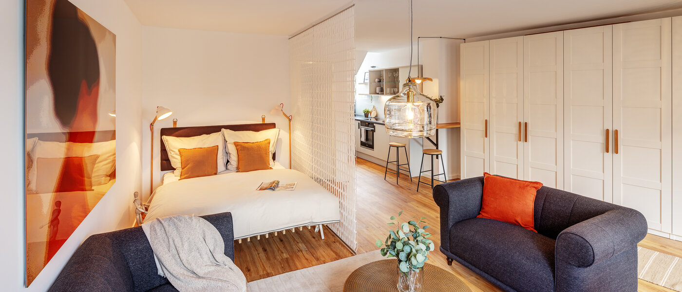 attic apartment München Lehel 03 living area 12257