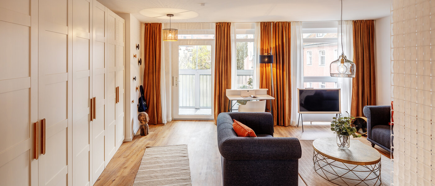 attic apartment München Lehel 04 living area 12257