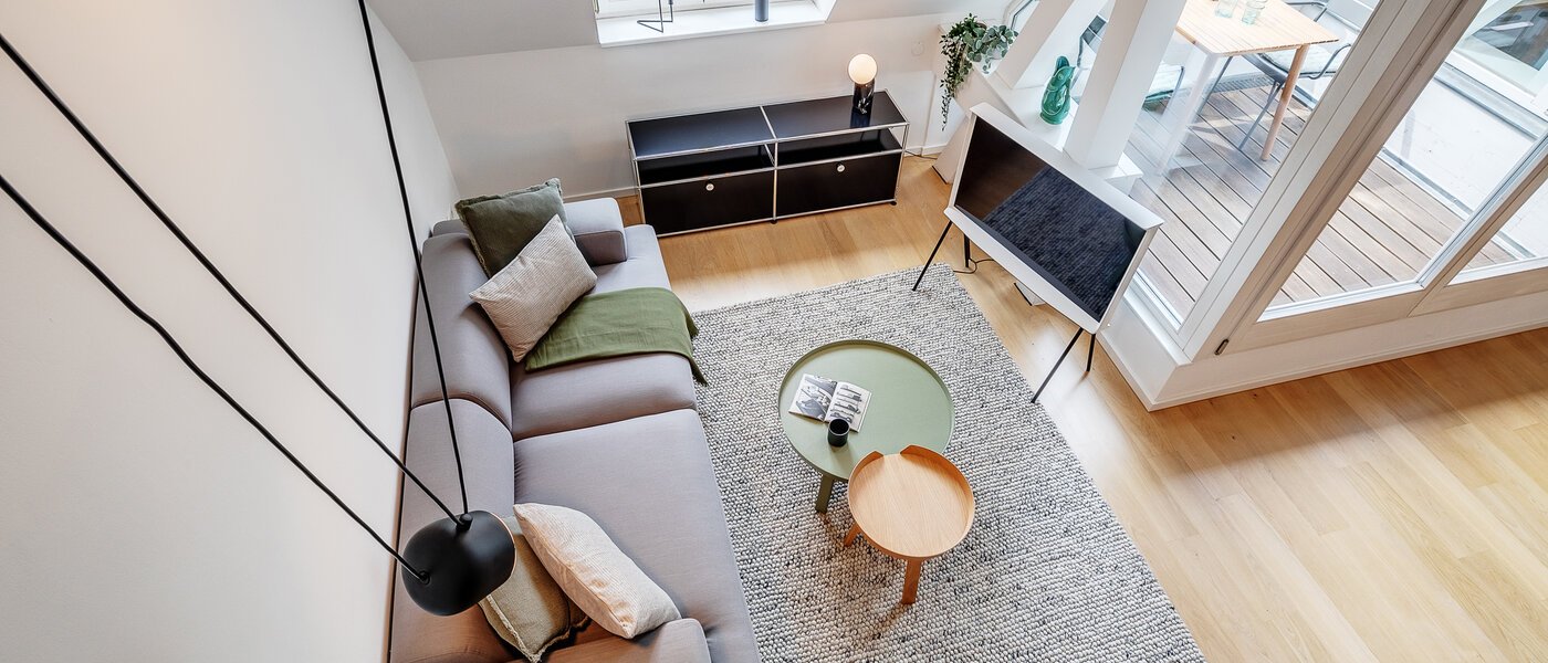 maisonette München Maxvorstadt 05 living area 12304