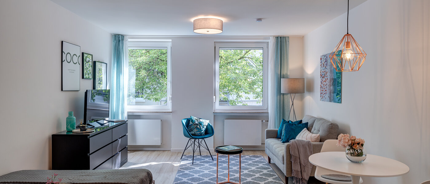 apartment München Schwabing-West (rund um den Hohenzollernplatz) 01 living area 12352