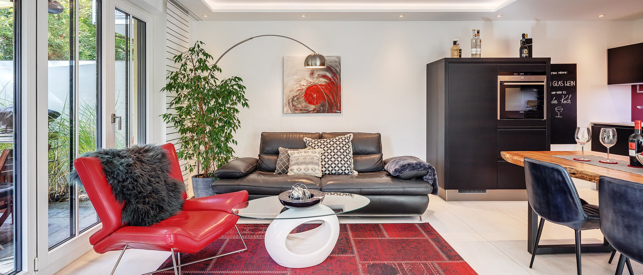 apartment with garden 	 München Schwabing (rechts der Leopoldstraße) 02 living area 12380