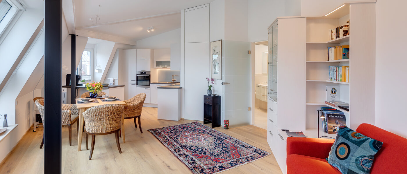 attic apartment München Au 05 living area 12452