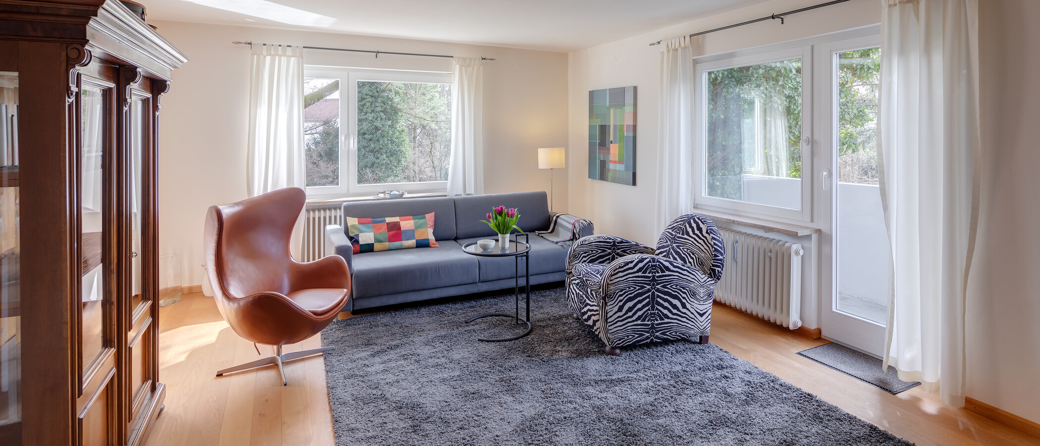 apartment München Großhadern 02 living room 12492