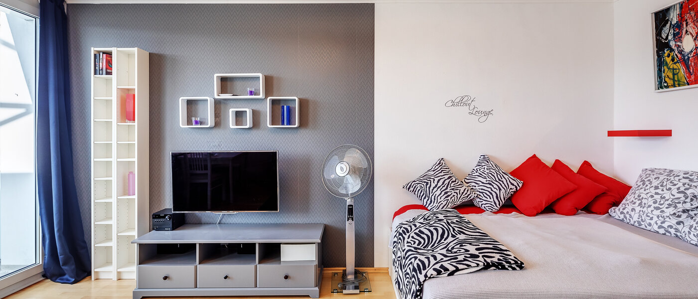 apartment München Arabellapark 03 living area 12513