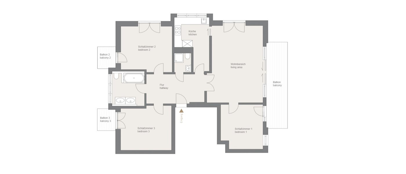 apartment München Schwabing (rechts der Leopoldstraße) 01 floor plan 12514