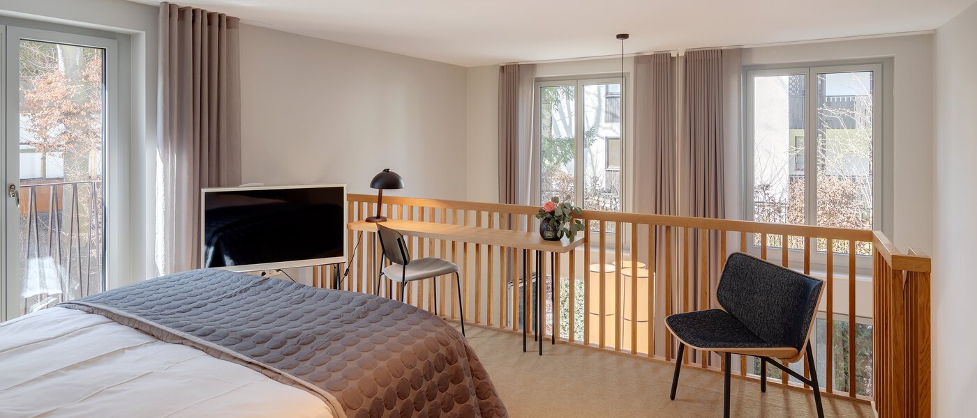 maisonette-gallery apartment München Herzogpark 02 sleeping area 12522