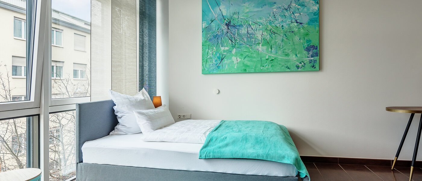 studio München Ludwigsvorstadt 01 sleeping area 12534