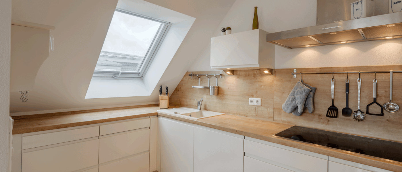 attic apartment München Lerchenau 02 kitchen 12556