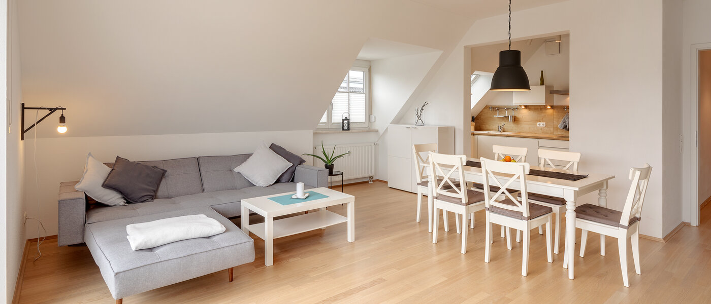 attic apartment München Lerchenau 01 living area 12556