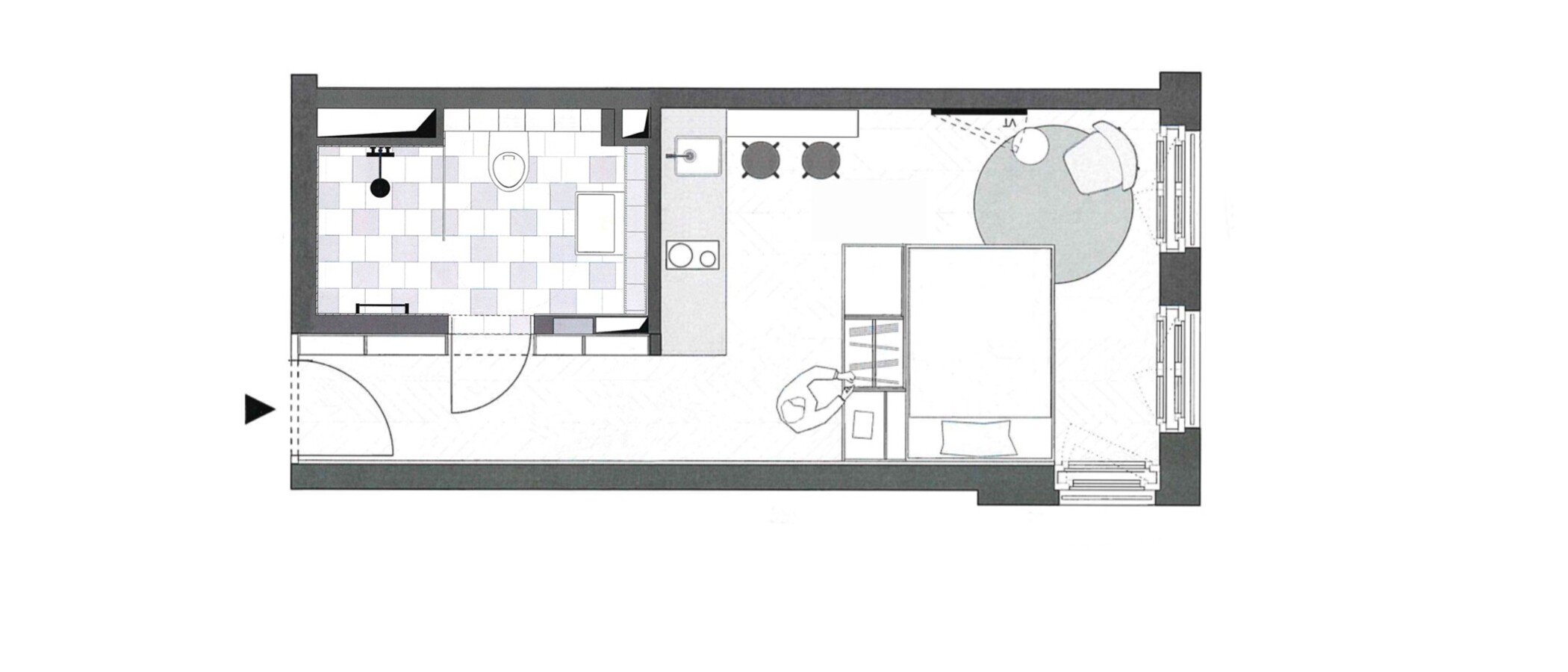 apartment München Herzogpark 01 floor plan 12566