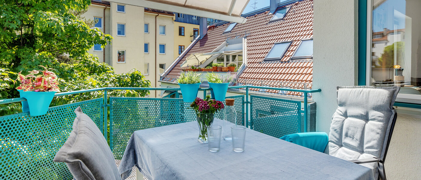 roof terrace apartment München Maxvorstadt 02 balcony 12588