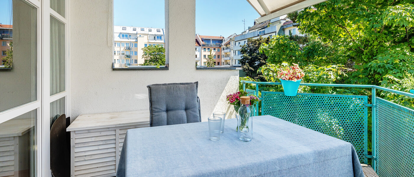roof terrace apartment München Maxvorstadt 03 balcony 12588