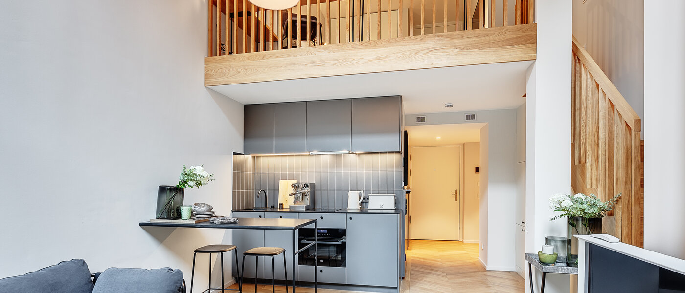 maisonette-gallery apartment München Herzogpark 02 living area 12611