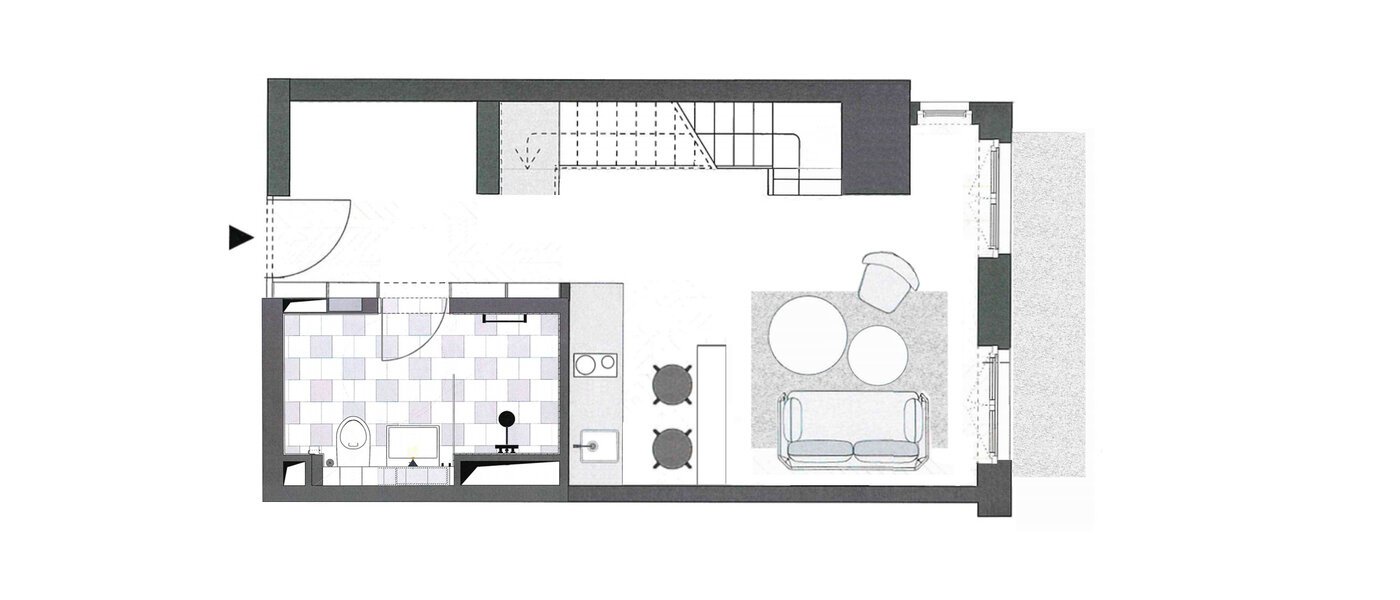 maisonette-gallery apartment München Herzogpark 01 floor plan 12611
