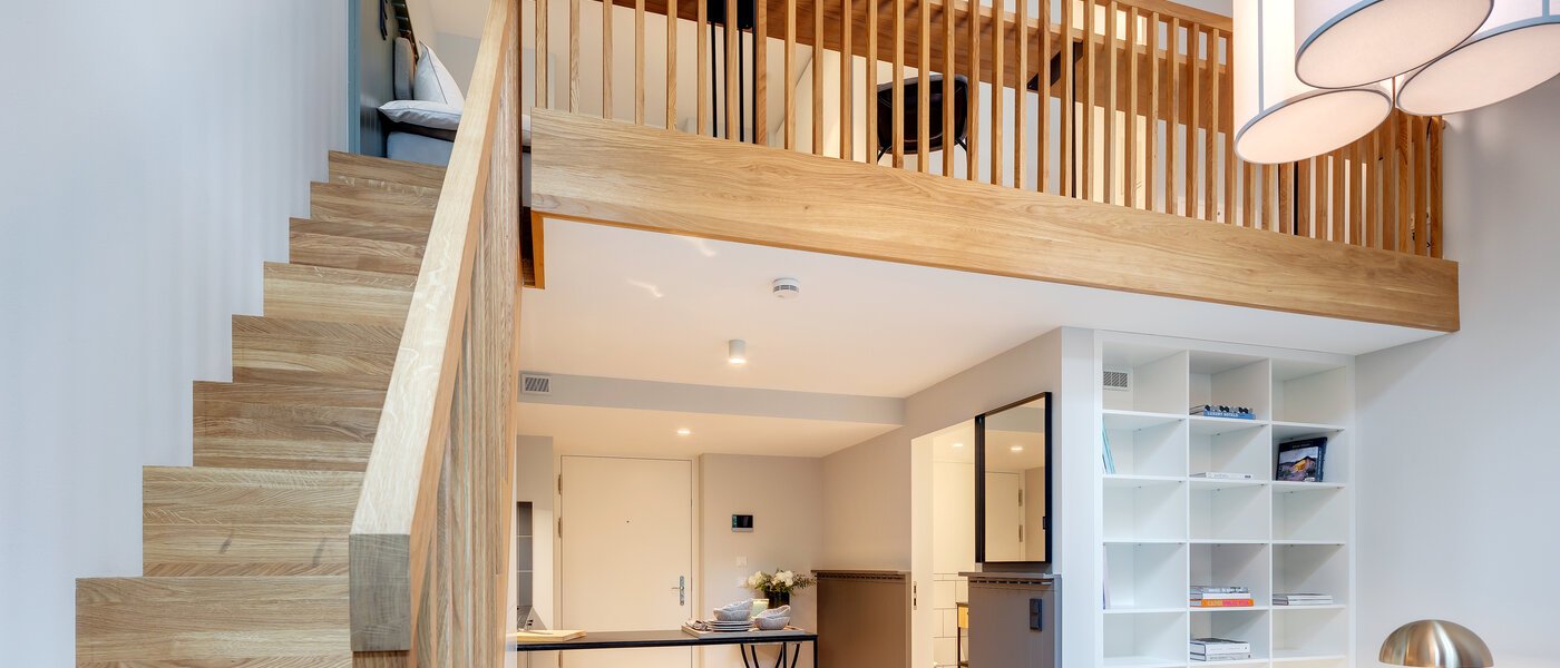 maisonette-gallery apartment München Herzogpark 03 living area 12615