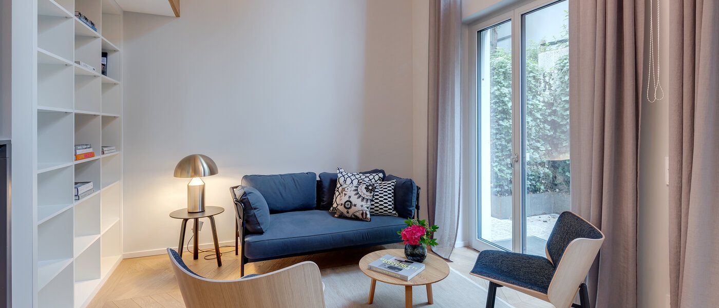 maisonette-gallery apartment München Herzogpark 04 living area 12615