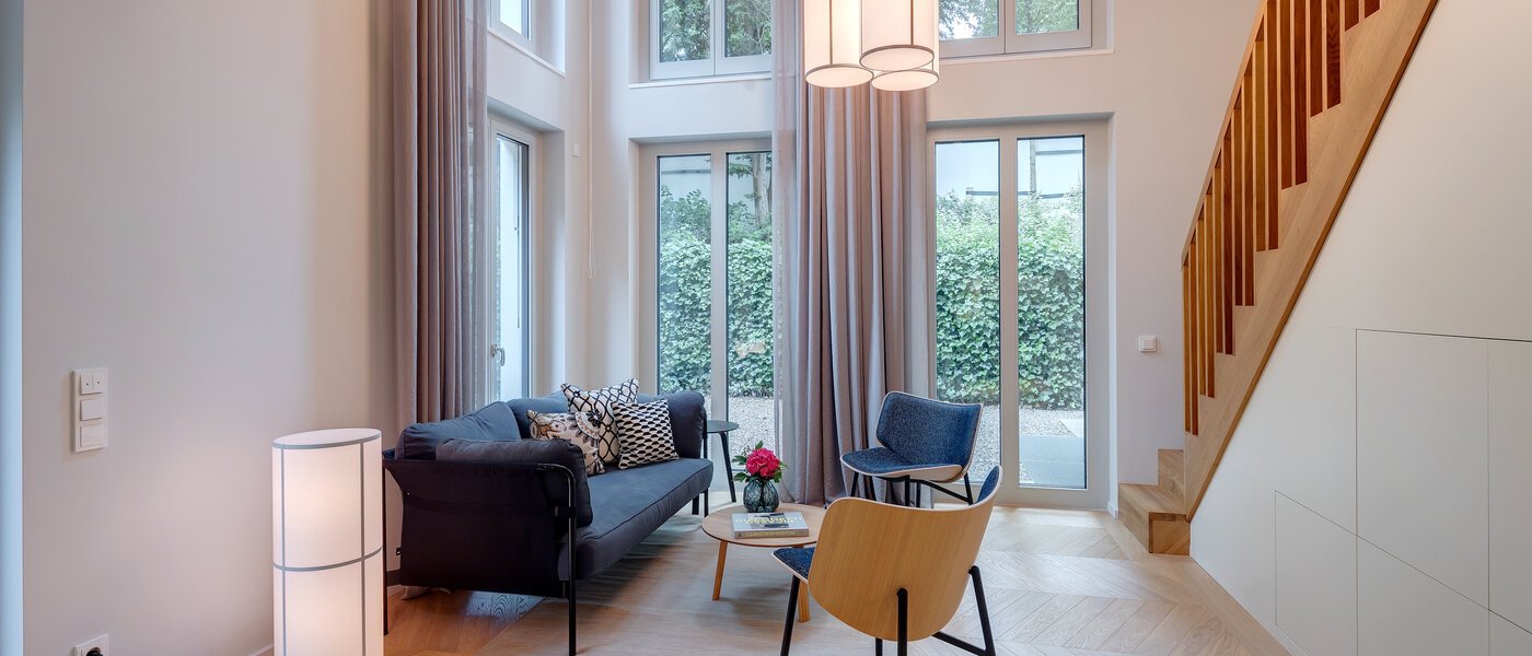 maisonette-gallery apartment München Herzogpark 02 living area 12616