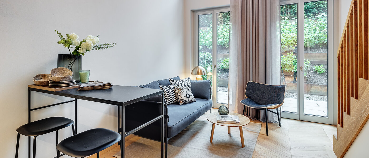 maisonette-gallery apartment München Herzogpark 02 living area 12618