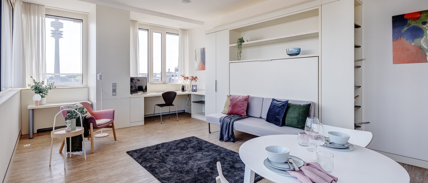 apartment München Olympiadorf 02 living area 12647