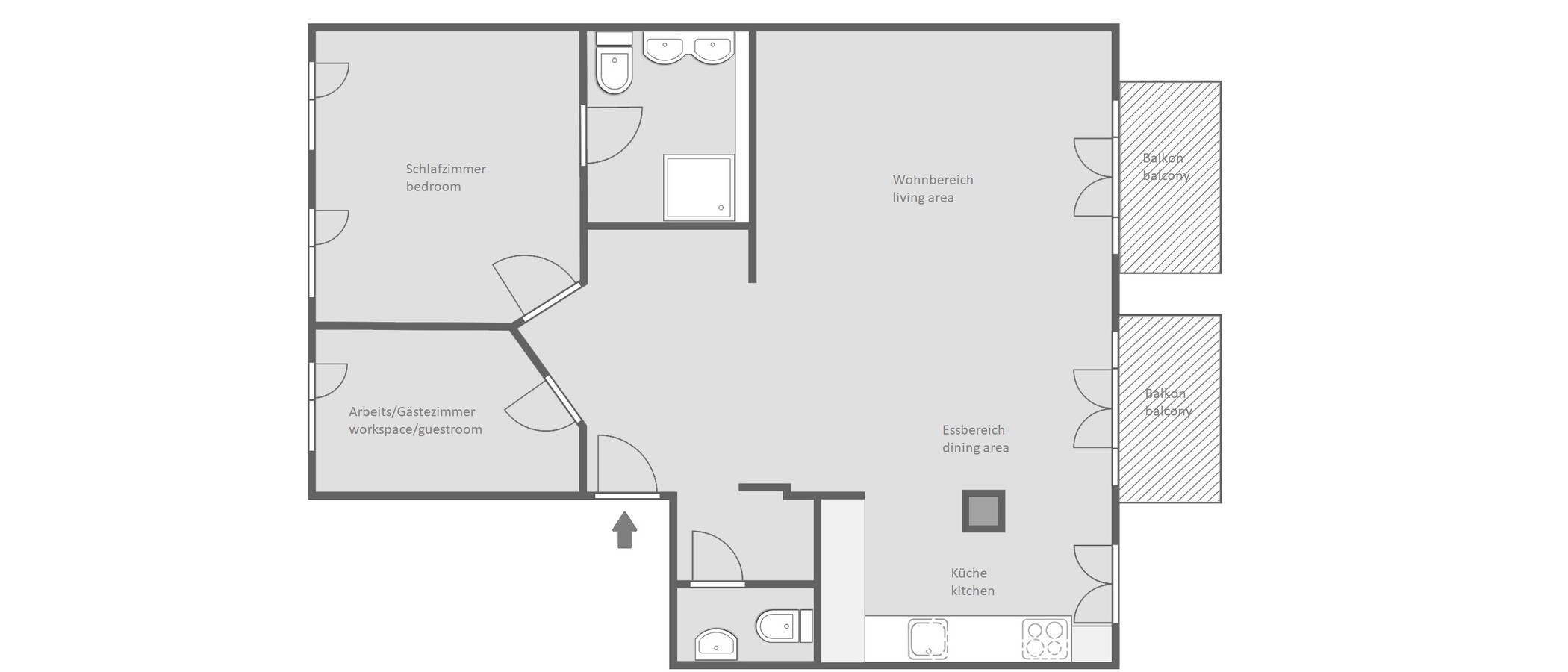 apartment München Altstadt 01 floor plan 12650
