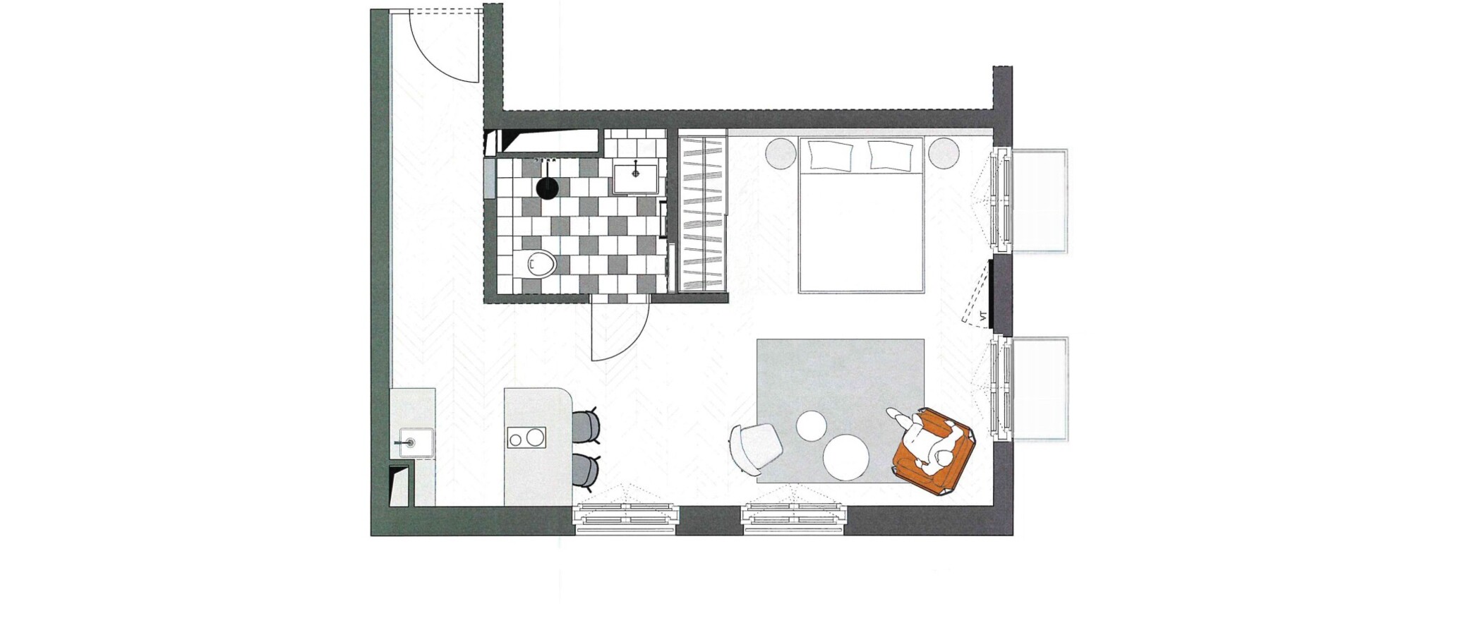 apartment München Herzogpark 01 floor plan 12674