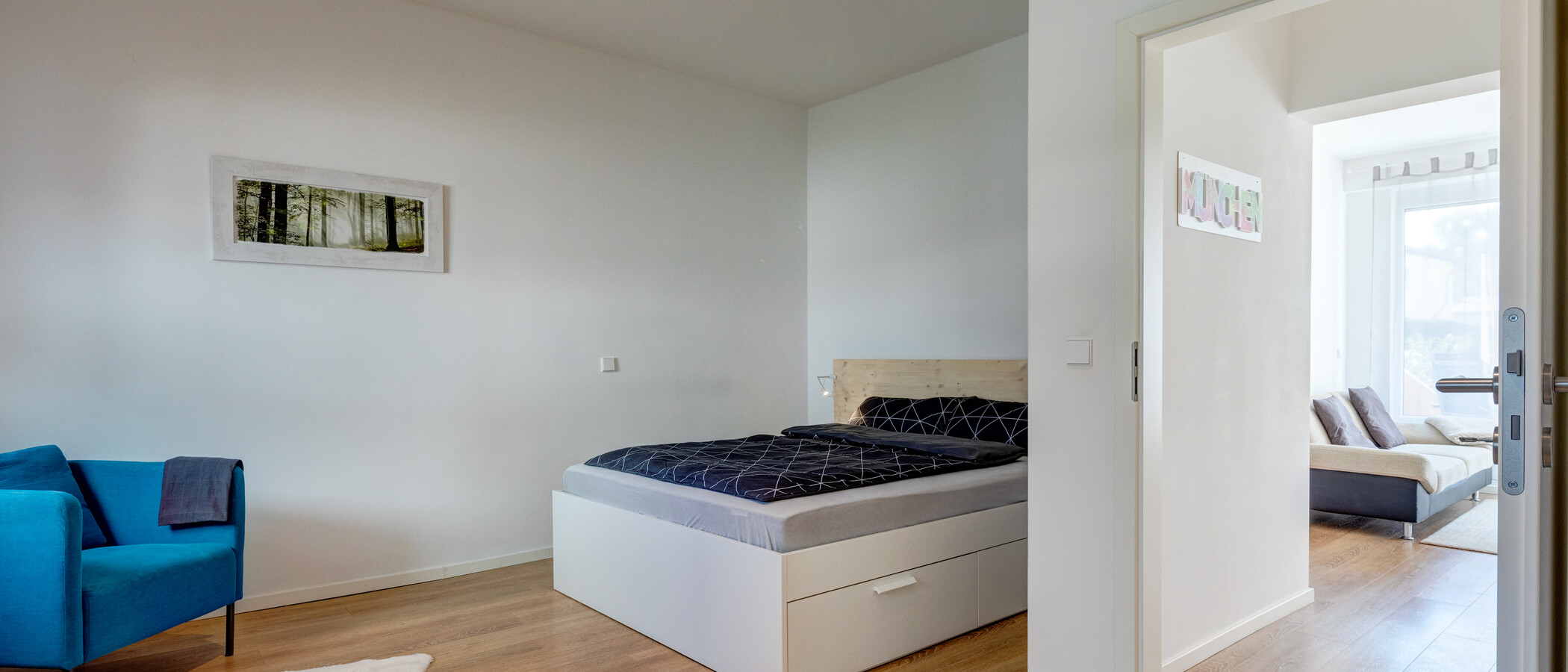 apartment with garden 	 München Forstenried 01 bedroom 12709